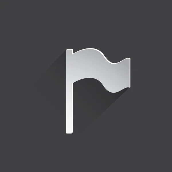 Zászló-web ikon. — Stock Fotó