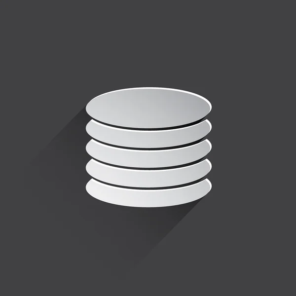 Database web icon. — Stock Photo, Image