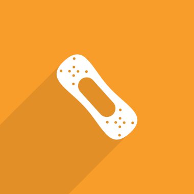 Tıbbi alçı düz simge.