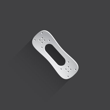 Tıbbi alçı düz simge.