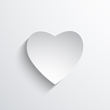 kalp web düz simgesi