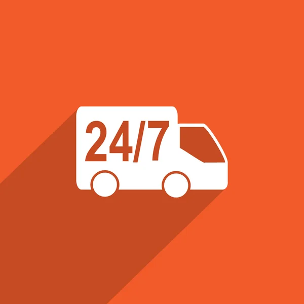 Twenty four hour delivery web icon. — Stock Photo, Image