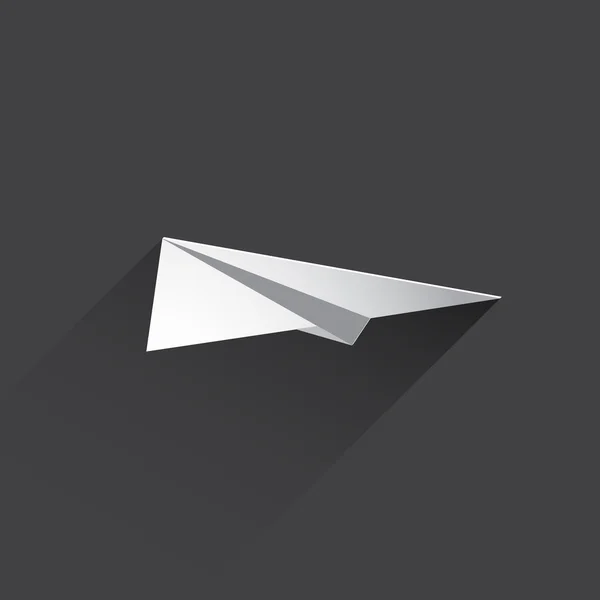 Flat paper plane web icon. — Stock Photo, Image