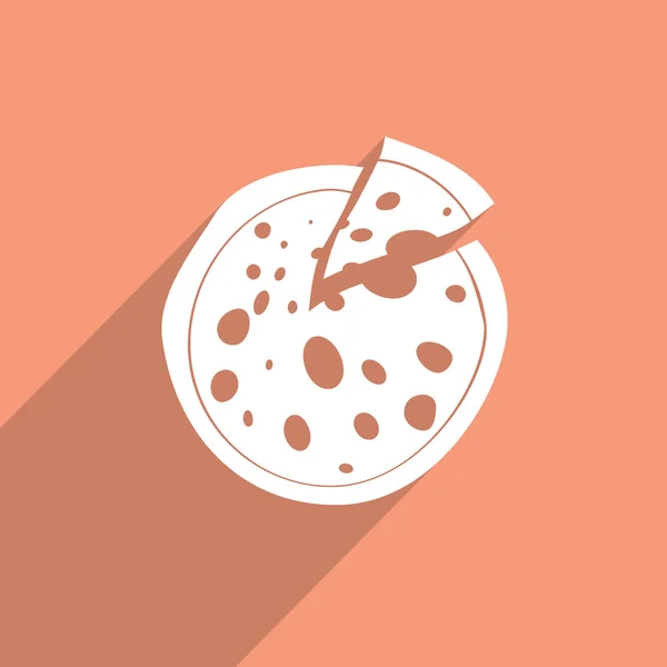 Pizza spindelväv ikonen. — Stockfoto