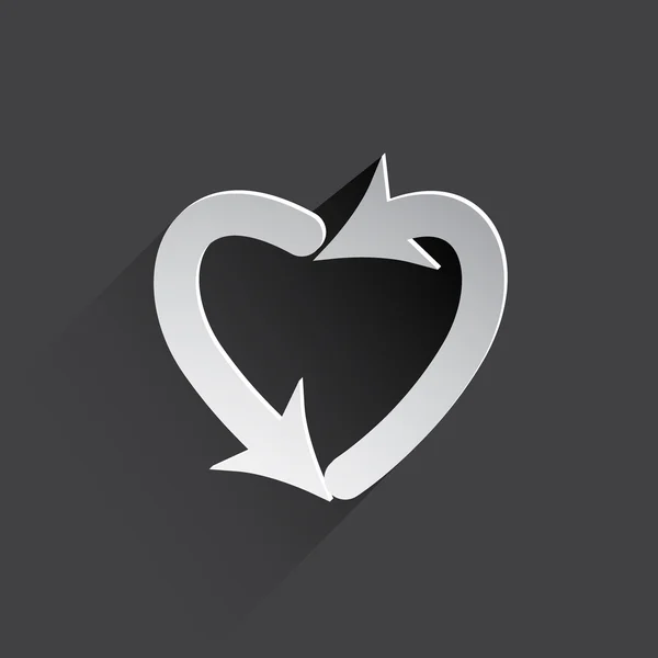Dating arrow web icon. — Stock Photo, Image