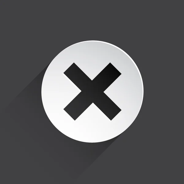 Cerrar web icono plano —  Fotos de Stock