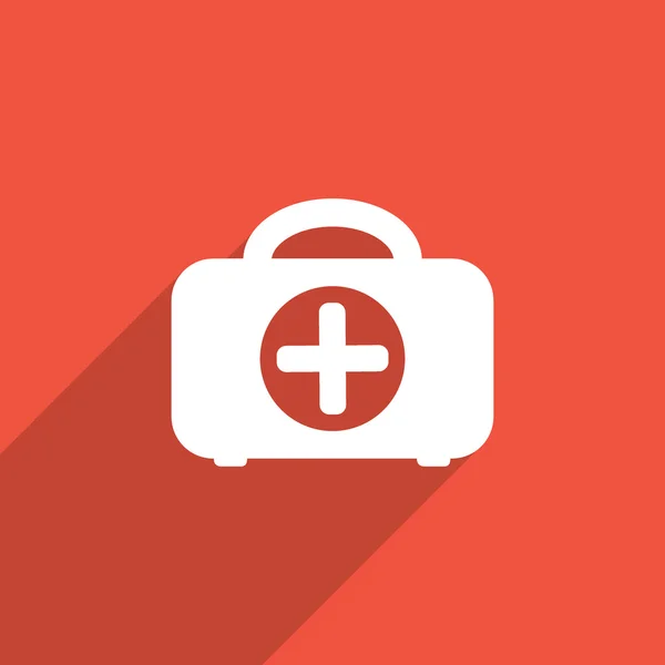 Medicine case flat icon. — Stock Photo, Image