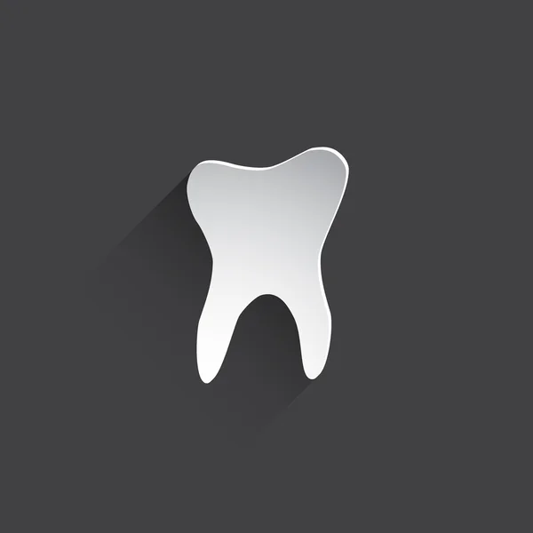 Tooth flat icon. — Stock Photo, Image