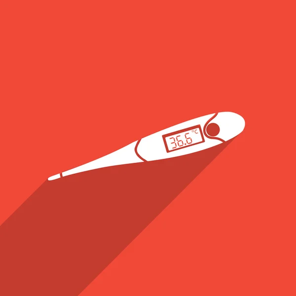 Medical thermometer flat icon. — Stock Photo, Image