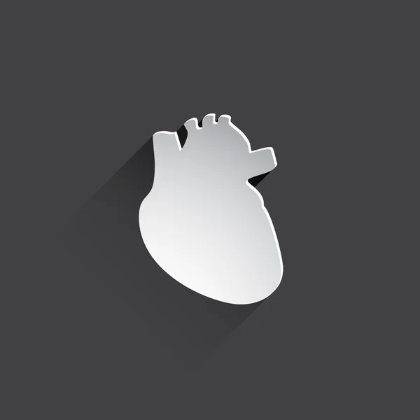 Flat heart icon. — Stock Photo, Image