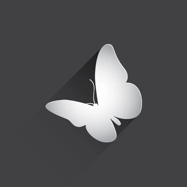 Mariposa icono plano . — Foto de Stock