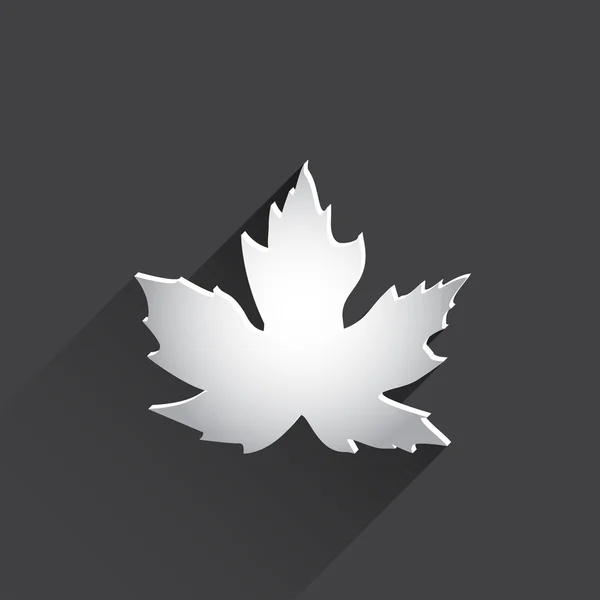 Maple leaf flat web icon. — Stock Photo, Image