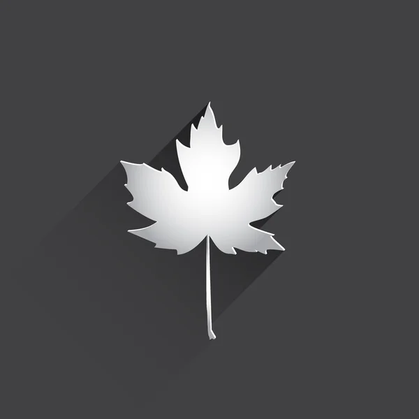 Maple leaf flat web icon. — Stock Photo, Image