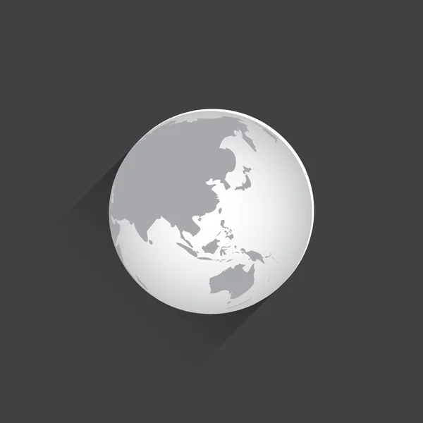 Globe flat web icon. — Stock Photo, Image