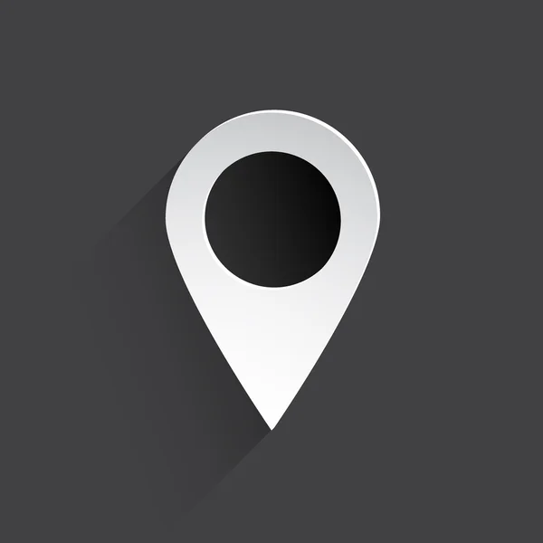 Mapa ponteiro web flat icon — Fotografia de Stock