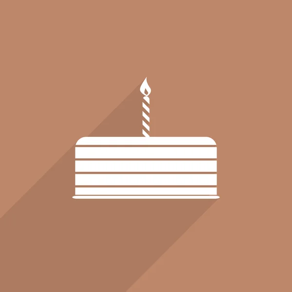 Icono web de pastel de cumpleaños . — Foto de Stock