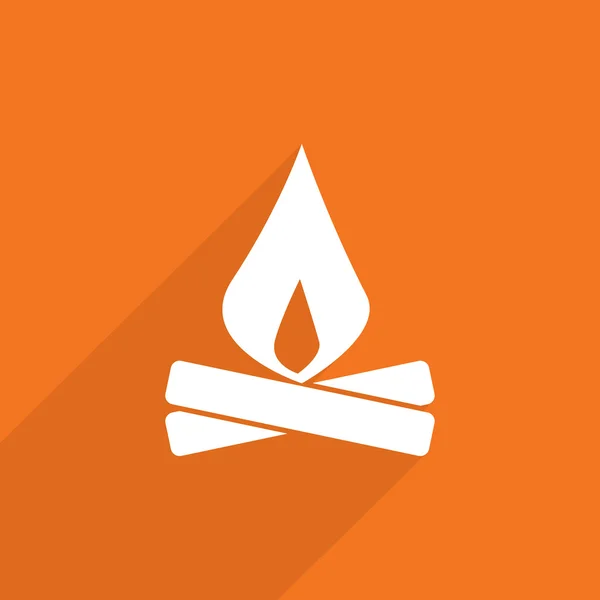 Campfire web icon. — Stock Photo, Image
