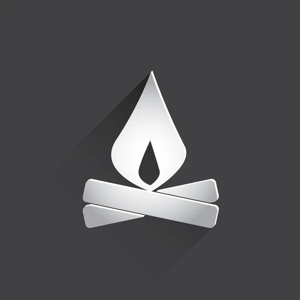 Campfire web icon. — Stock Photo, Image