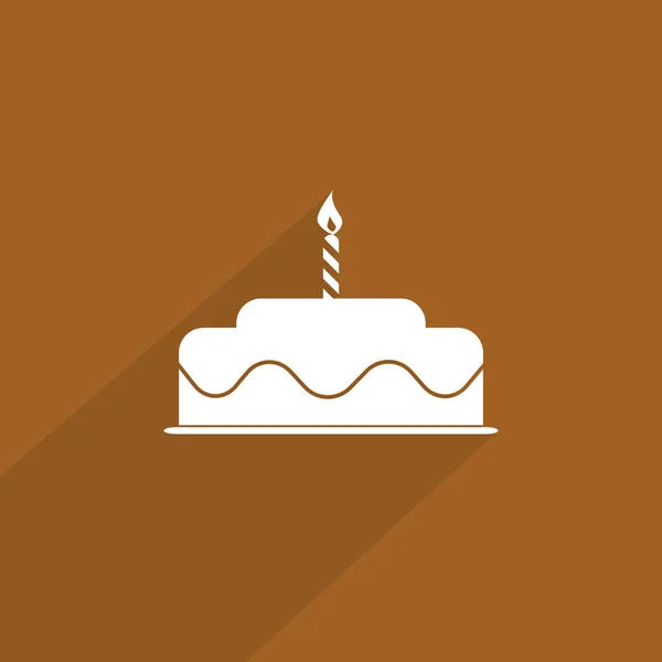 Birthday cake web icon. — Stock Photo, Image