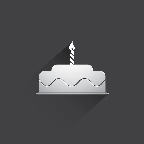 Icono web de pastel de cumpleaños . — Foto de Stock