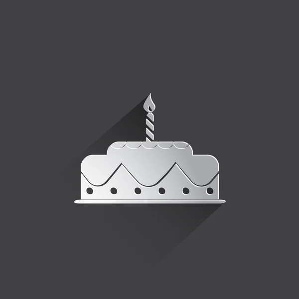 Birthday cake web icon. — Stock Photo, Image