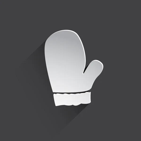 Mitten flat icon. — Stock Photo, Image