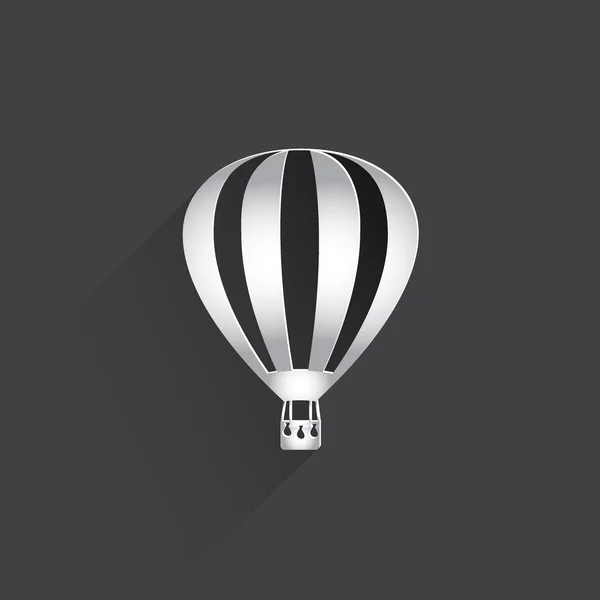 Hot air balloon web flat icon. — Stock Photo, Image