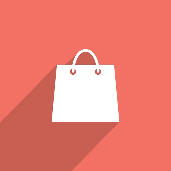 Shopping basket web flat icon. — Stock Photo, Image