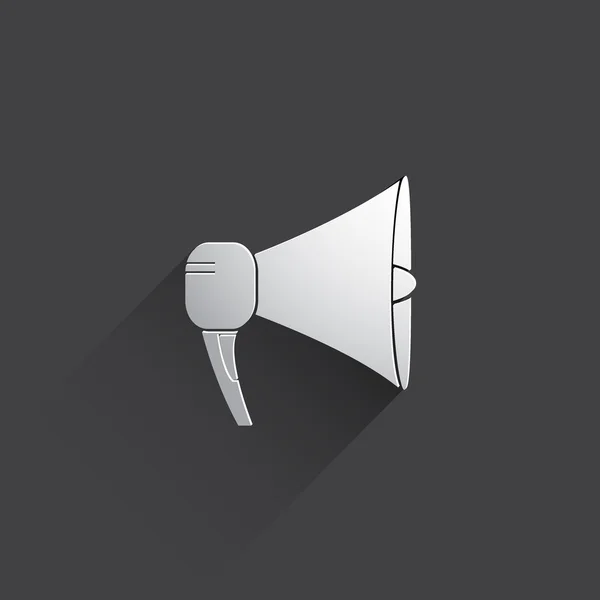 Loudspeaker web flat icon. — Stock Photo, Image