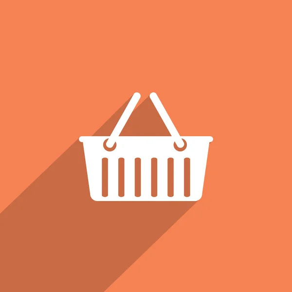 Shopping cart web flat icon. — Stock Photo, Image