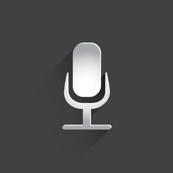 Mikrofon Web Flat Icon. — Stockfoto