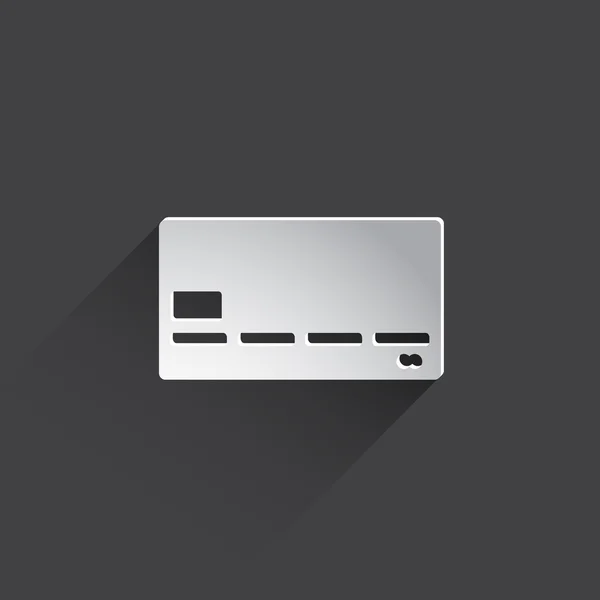 Bank card web flat icon. — Stock Photo, Image