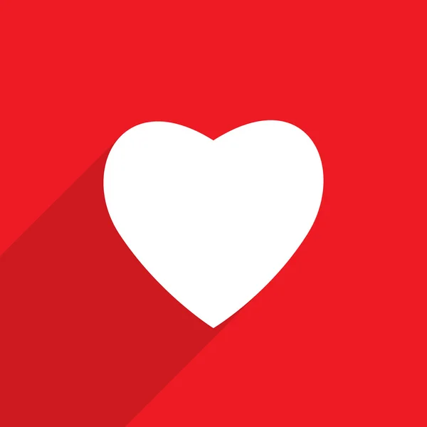 Heart web flat icon — Stock Photo, Image