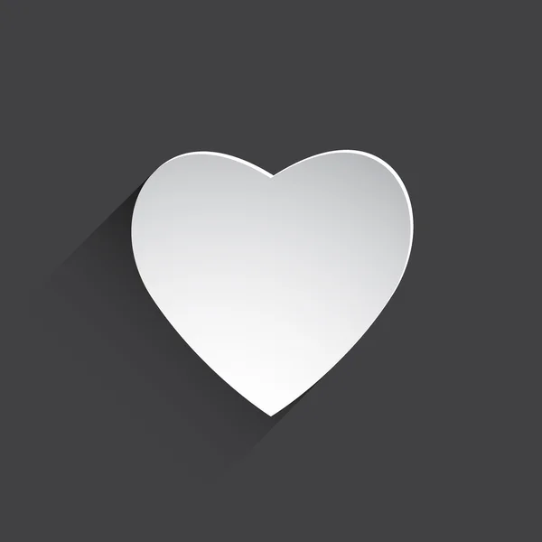 Heart web flat icon — Stock Photo, Image