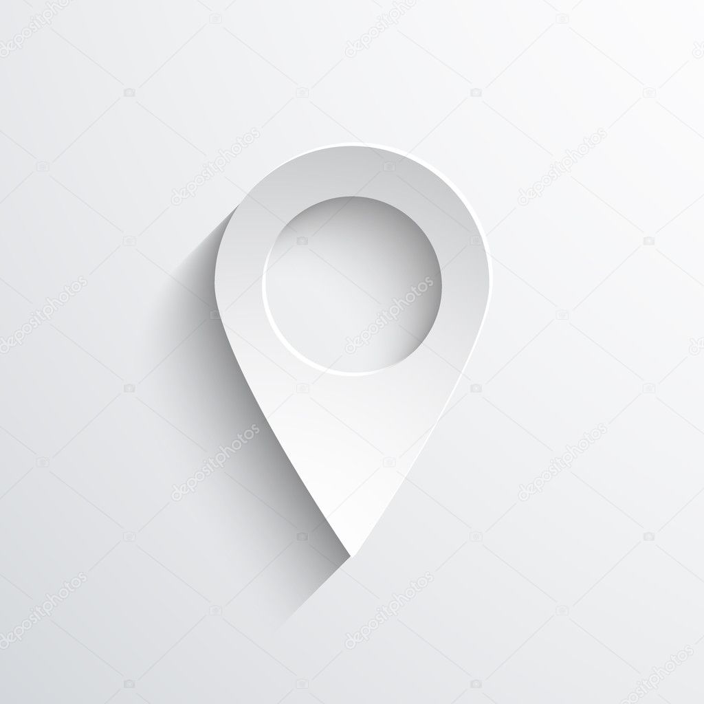 map pointer web flat icon