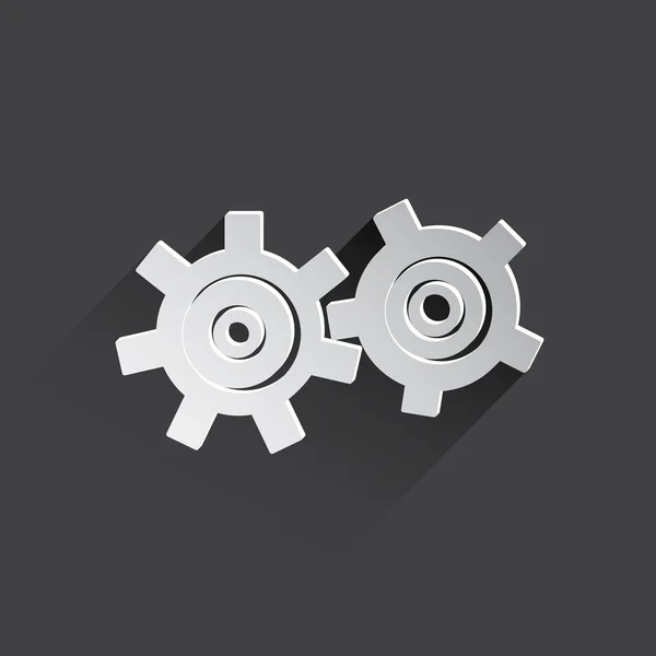 Icon of gears — Stock Photo, Image