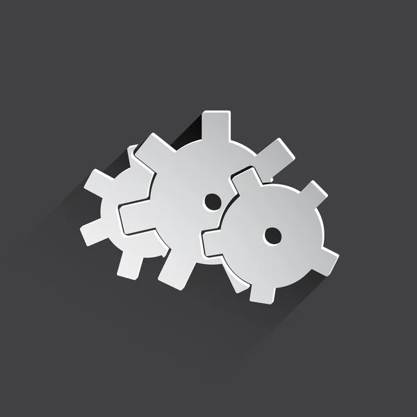 Icon of gears — Stock Photo, Image