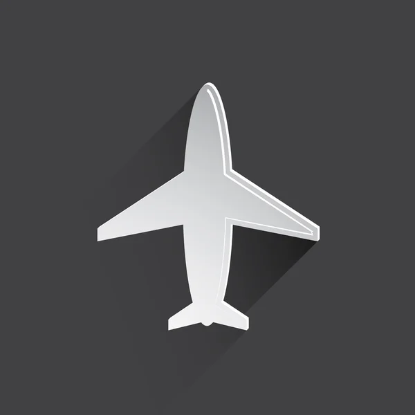 Веб-иконка самолета — стоковое фото