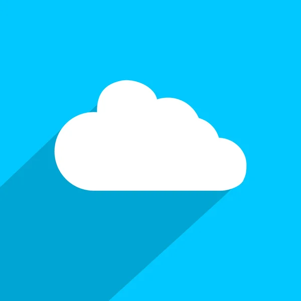 Icône web plate Cloud . — Photo