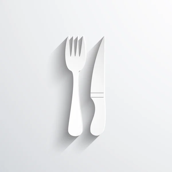 Geschirr und Besteck Web-Ikone — Stockfoto