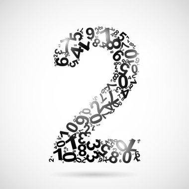 Numaralardan gelen iki numaralı vektör.