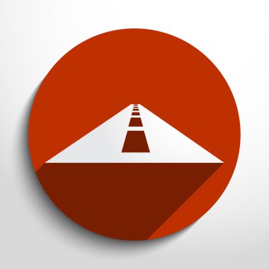 Vektör yol web simgesi.