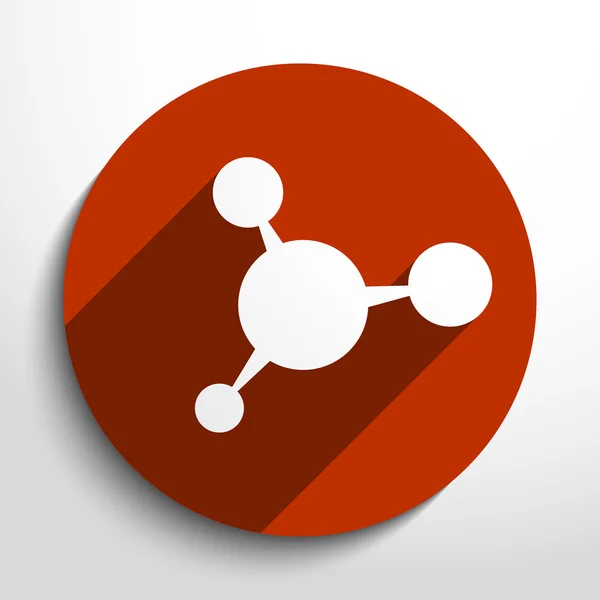 Icona web della molecola vettoriale . — Vettoriale Stock