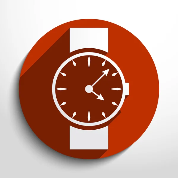 Vector horloge, web klokpictogram. — Stockvector