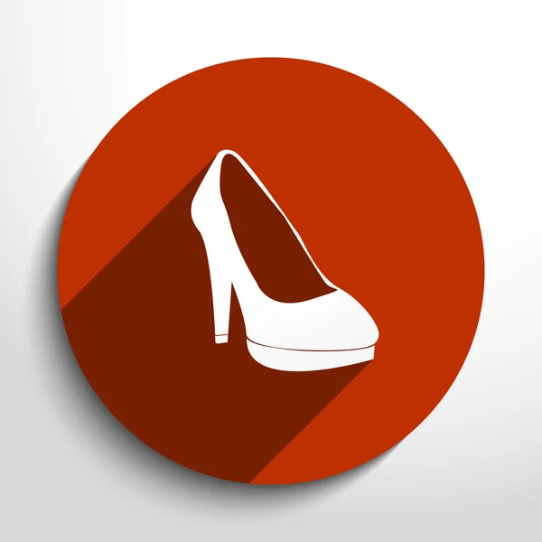 Vector woman boots web icon. — Stock Vector