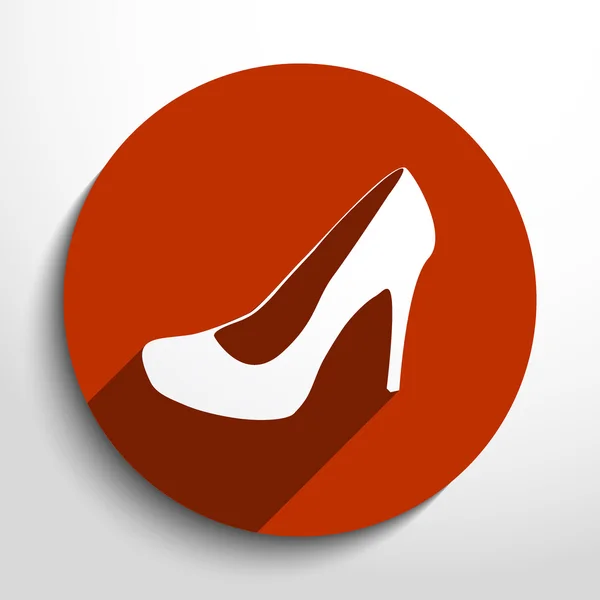 ベクトルの女性のブーツ web アイコン. — ストックベクタ