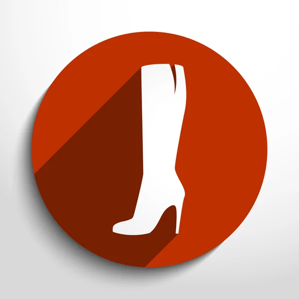Εικονίδιο web μπότες γυναίκα του φορέα. — Διανυσματικό Αρχείο