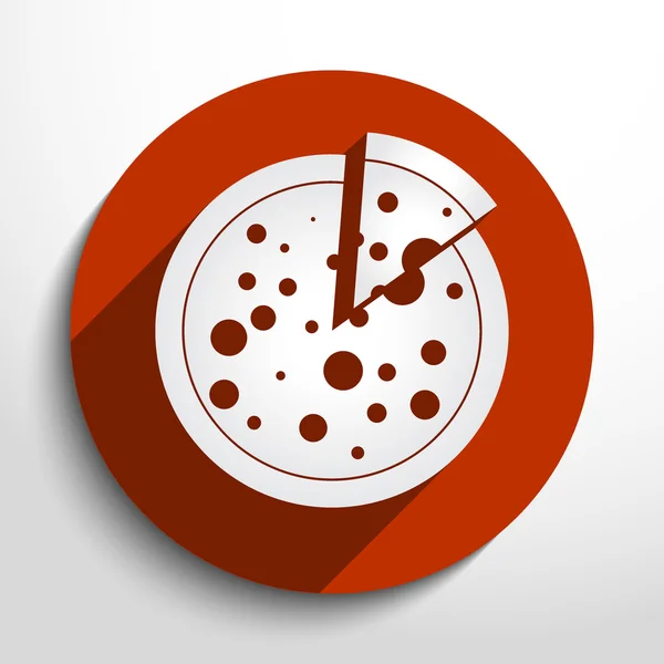 Icône web vectorielle pizza . — Image vectorielle