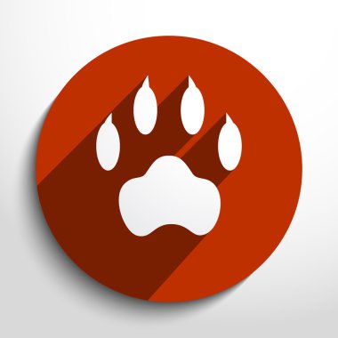 Vektör pençe web simgesi.