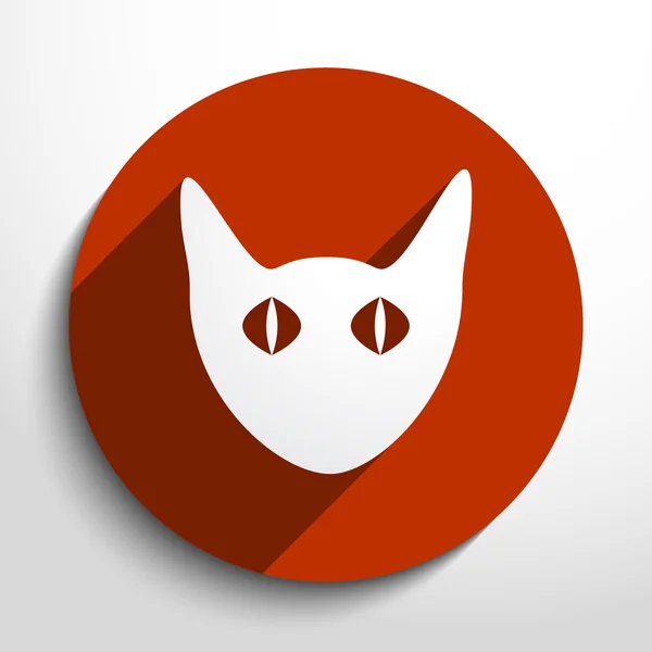 Vektor macska web icon. — Stock Vector